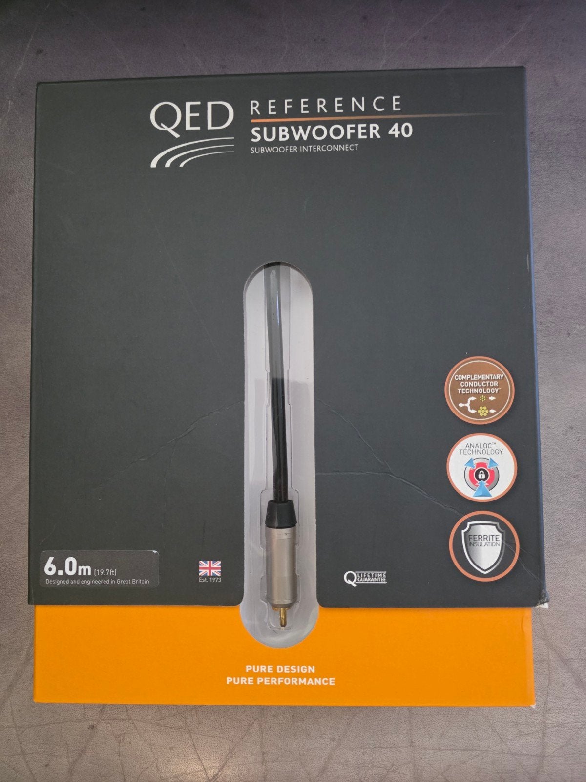 QED Reference Subwoofer 40 – 6m RCA subwooferkabel (bieden), Ophalen of Verzenden, Nieuw, 5 tot 10 meter, Interlink-kabel
