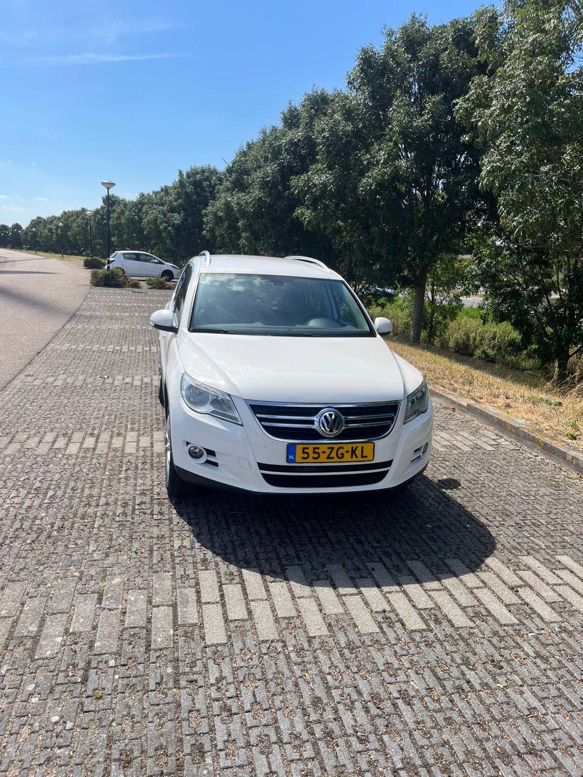 Volkswagen Tiguan 1.4 TSI 110KW 4MOTION 2008 Wit, Auto's, Zwart, 4 cilinders, 2000 kg, Wit