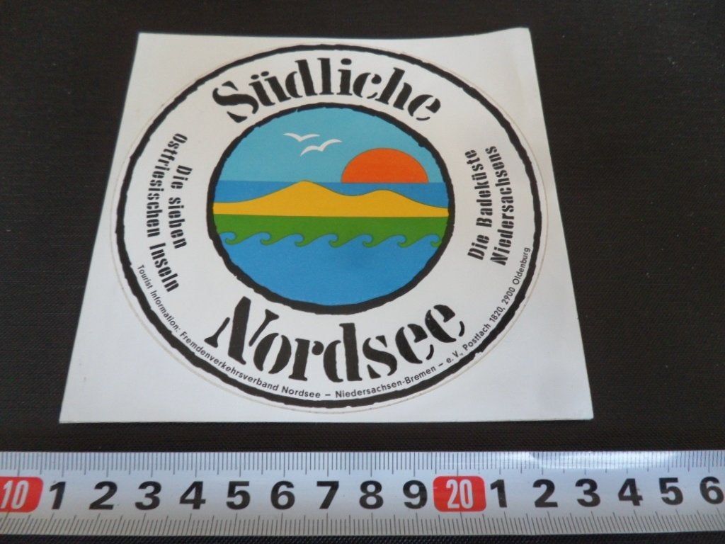 sticker duitsland oldenburg südliche nordsee, Ophalen, Zo goed als nieuw