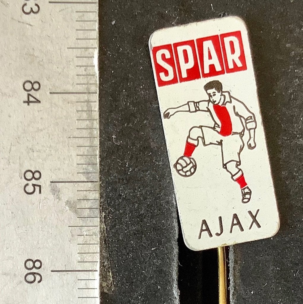 speld, Voetbal, AJAX, Spar (AW, Verzamelen, Ophalen of Verzenden, Gebruikt, Sport, Speldje of Pin