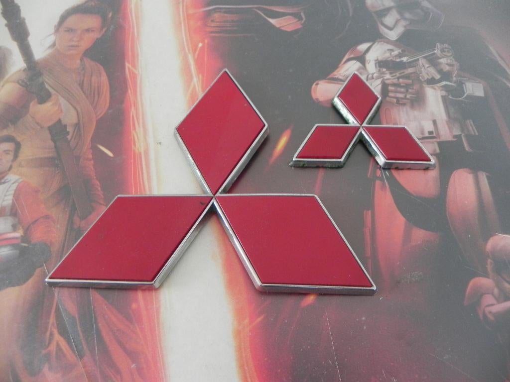 Autologo Mitsubishi groot en klein. Ook per stuk te koop, Ophalen of Verzenden, Gebruikt, Auto's