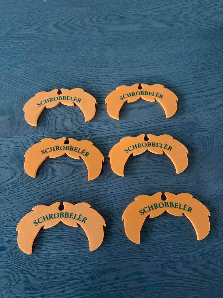 Schrobbeler Onderzetters - Set van 6, Huis en Inrichting, Ophalen of Verzenden, Nieuw, Overig