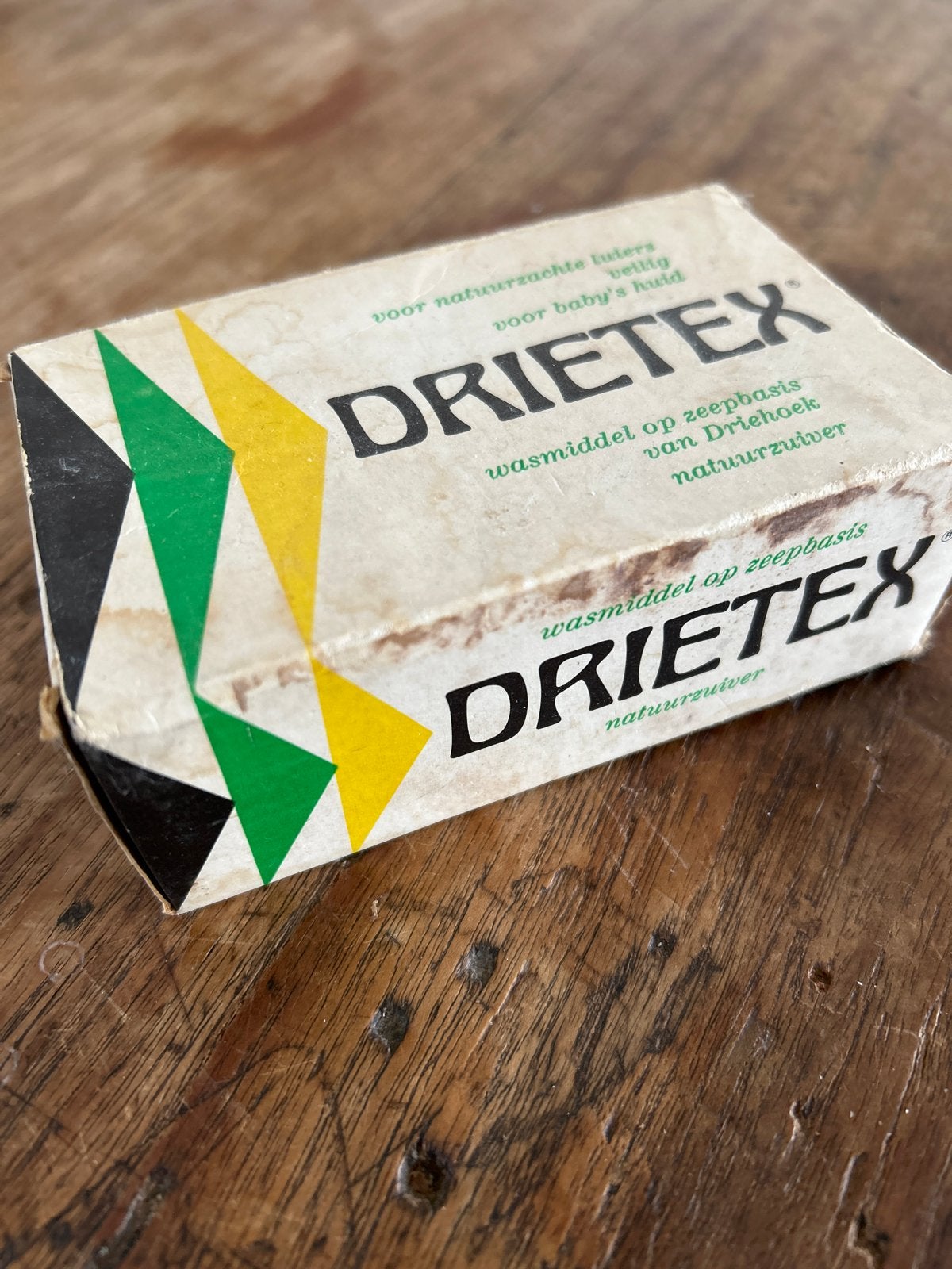 Vintage Drietex Waspoeder - Zeepbasis - Natuurzuiver, Antiek en Kunst, Ophalen of Verzenden