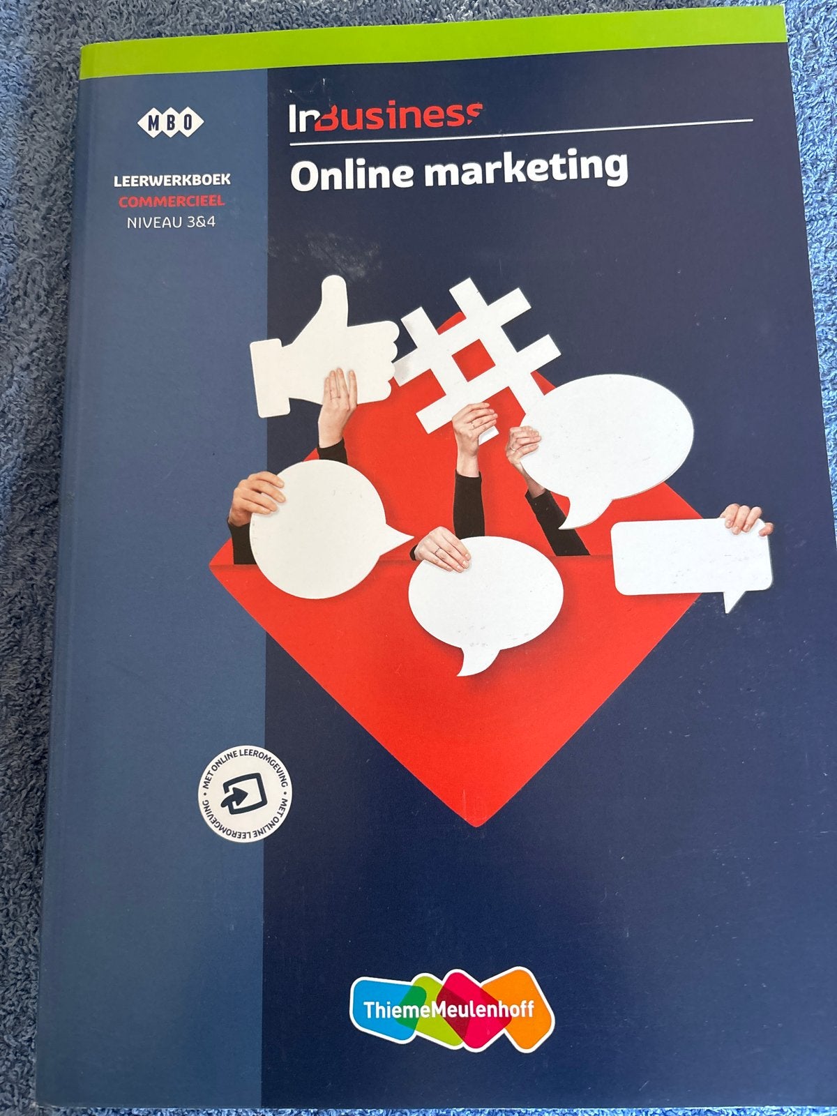 InBusiness Online Marketing Leerwerkboek MBO Commercieel, Boeken, Ophalen of Verzenden, Zo goed als nieuw, Overige niveaus, Overige vakken