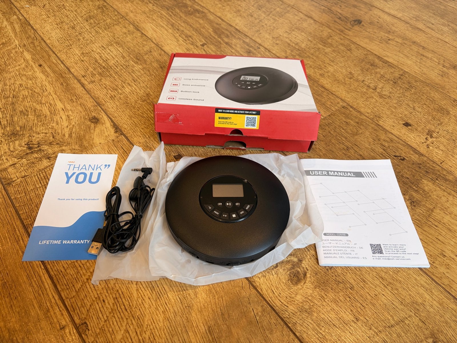 NIEUW Arafuna CD511B draagbare CD-speler (Discman), Audio, Tv en Foto, Cd-spelers, Ophalen of Verzenden, Nieuw, Overige merken
