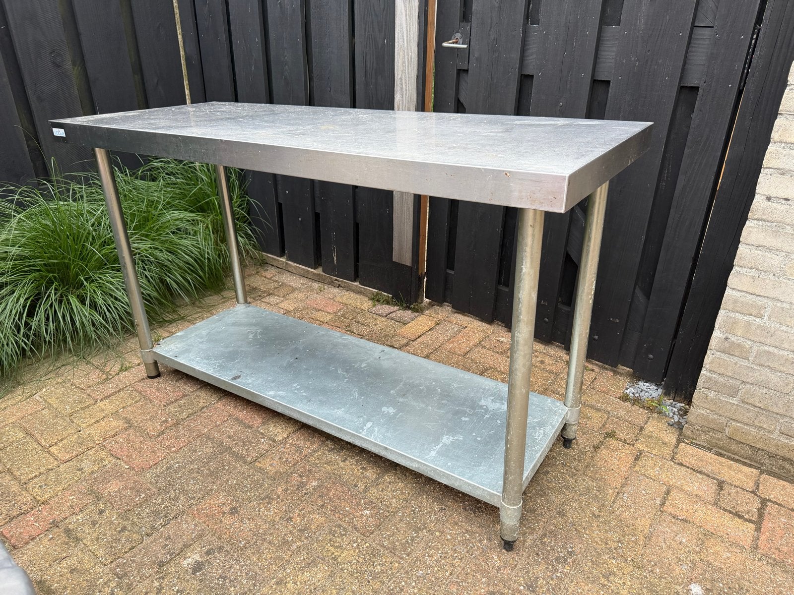 RVS Werktafel met Onderplateau - Gebruiksklaar, Ophalen
