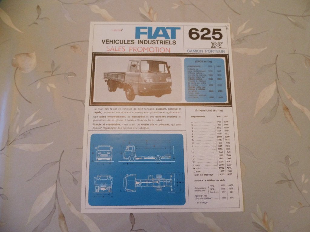 Fiat 625 N 1966, Verzenden, Zo goed als nieuw, Overige merken