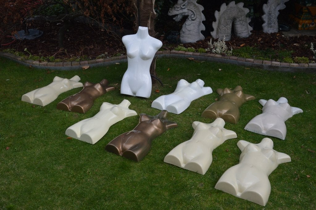 9 Vintage etalagepop bustes/ Torso`s Fashino uit de jaren 80, Ophalen of Verzenden