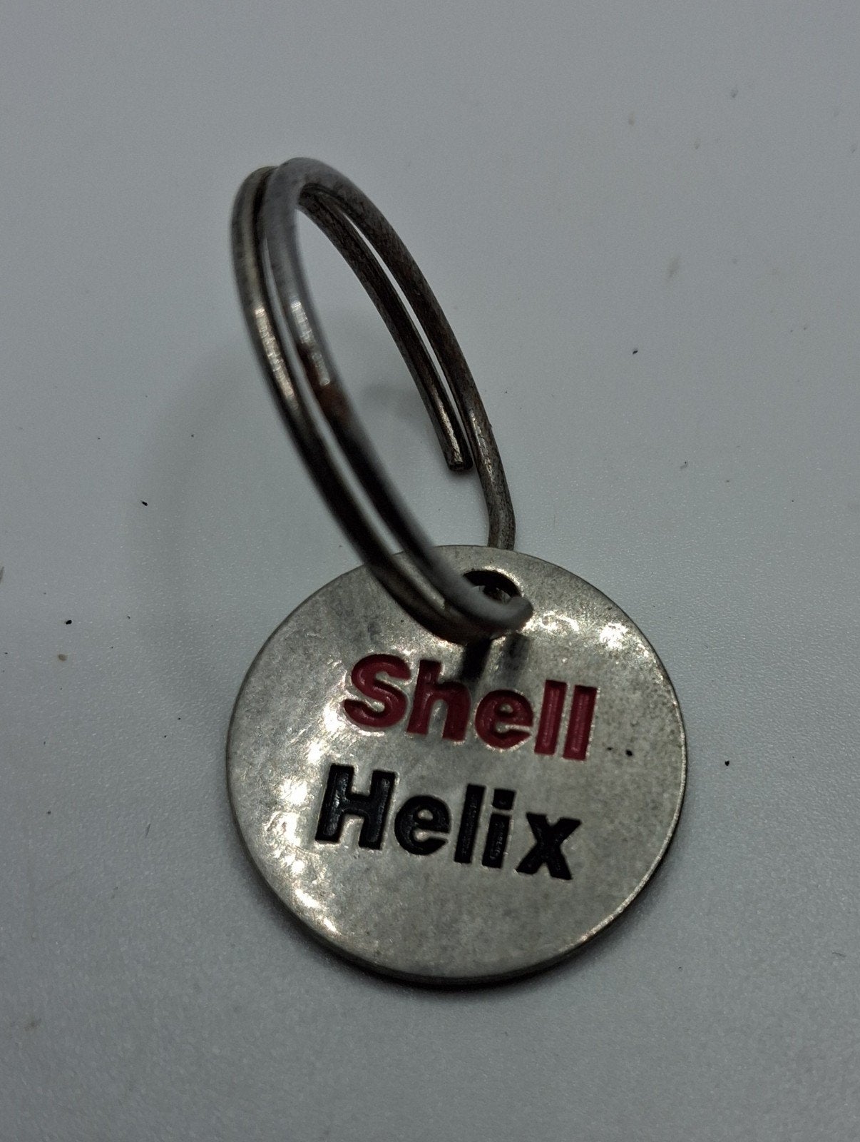 Vintage Shell Helix sleutelhanger winkelwagenmunt, Verzamelen, Ophalen of Verzenden, Gebruikt, Merk