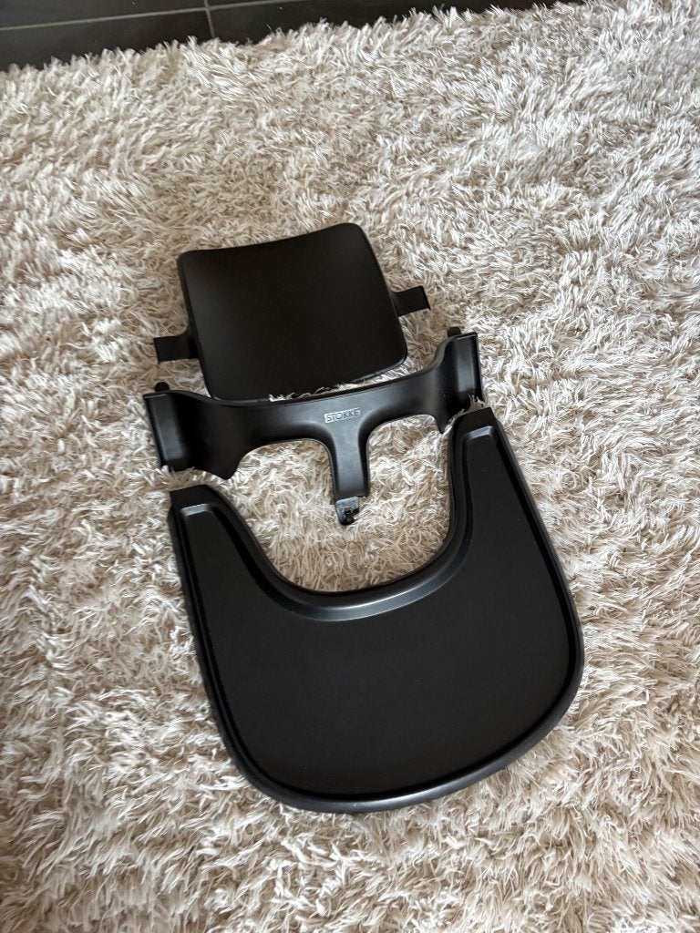 Tripp Trapp babyset en tray, Kinderen en Baby's, Kinderstoelen, Ophalen of Verzenden, Zo goed als nieuw, Overige typen, Afneembaar eetblad