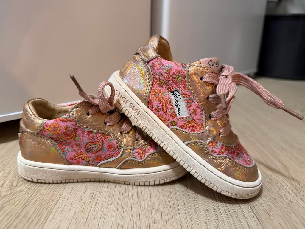 Shoesme sneakers maat 24, roze met bloemenprint, Kinderen en Baby's, Kinderkleding | Schoenen en Sokken, Meisje, Schoenen, Ophalen of Verzenden