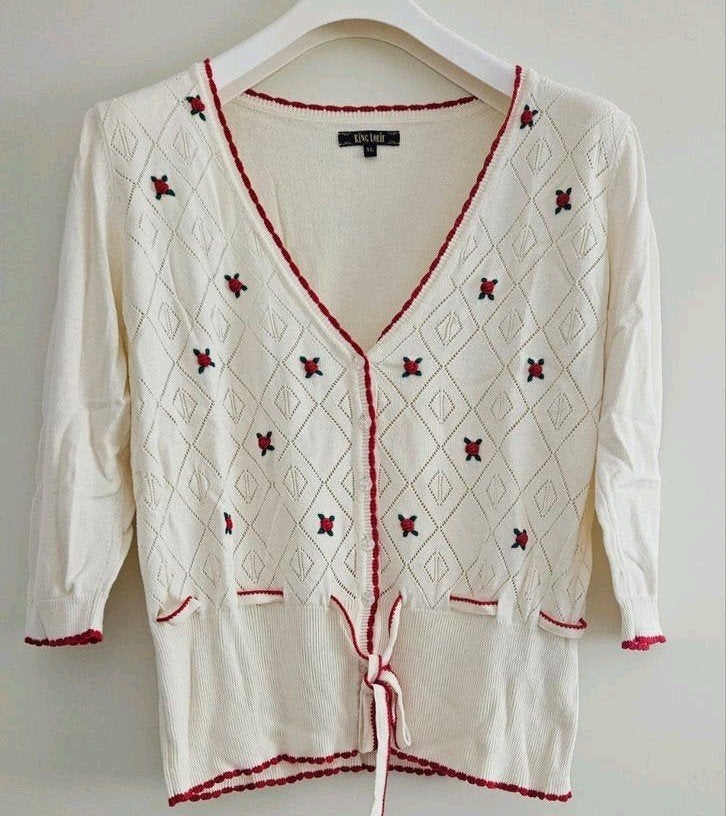 King Louie vestje - als NIEUW - Maat XL, Ophalen, Wit, Maat 46/48 (XL) of groter, Zo goed als nieuw