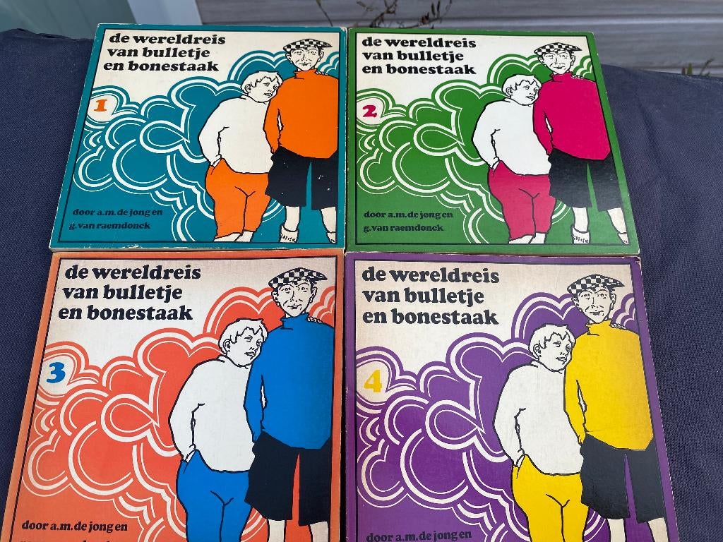 Deel 1 t/m 4 van Bulletje en Bonestaak, Meerdere stripboeken, Ophalen of Verzenden