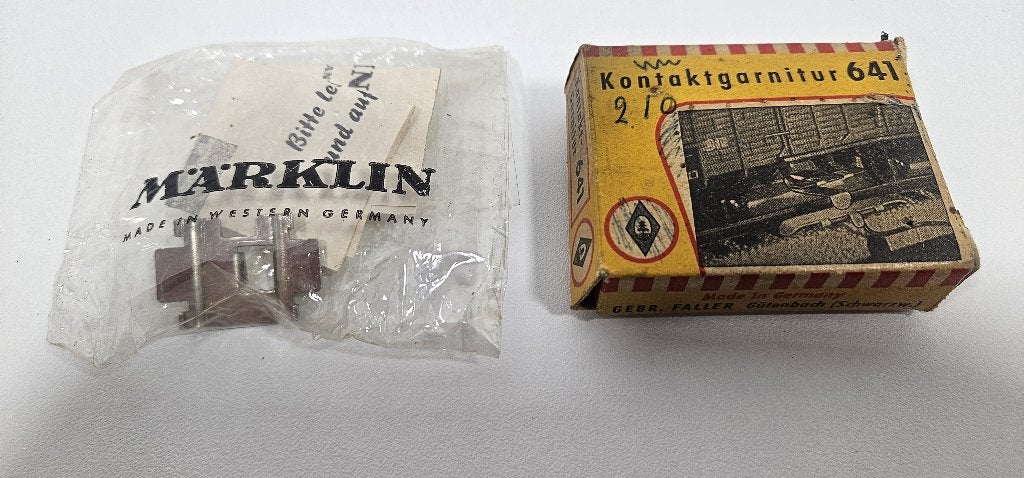 Faller 641 Kontaktgarnitur + Märklin onderdelen H0, Hobby en Vrije tijd, Wisselstroom, Gebruikt, Overige typen, Ophalen of Verzenden