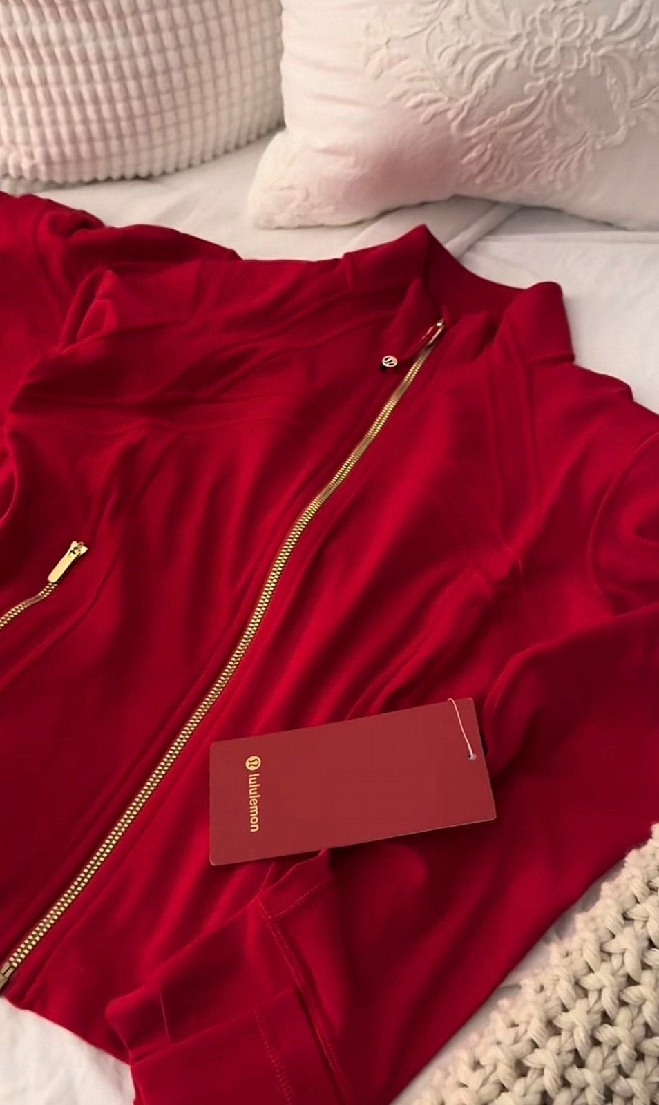 Lululemon, Kleding | Dames, Ophalen of Verzenden, Zo goed als nieuw, Rood, Korte mouw