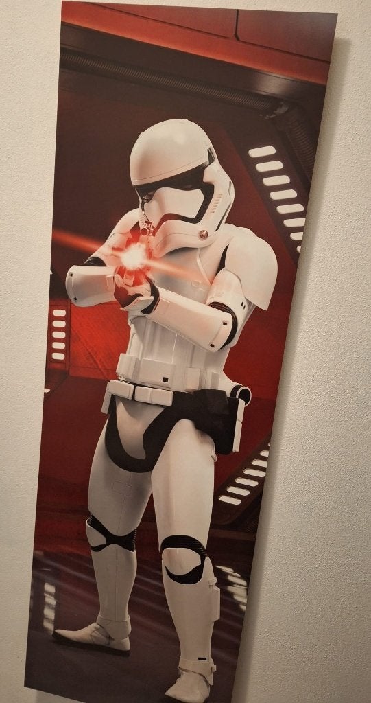 Canvas First order stormtrooper unit Star Wars, Ophalen, Zo goed als nieuw, 125 cm of meer, Schilderij