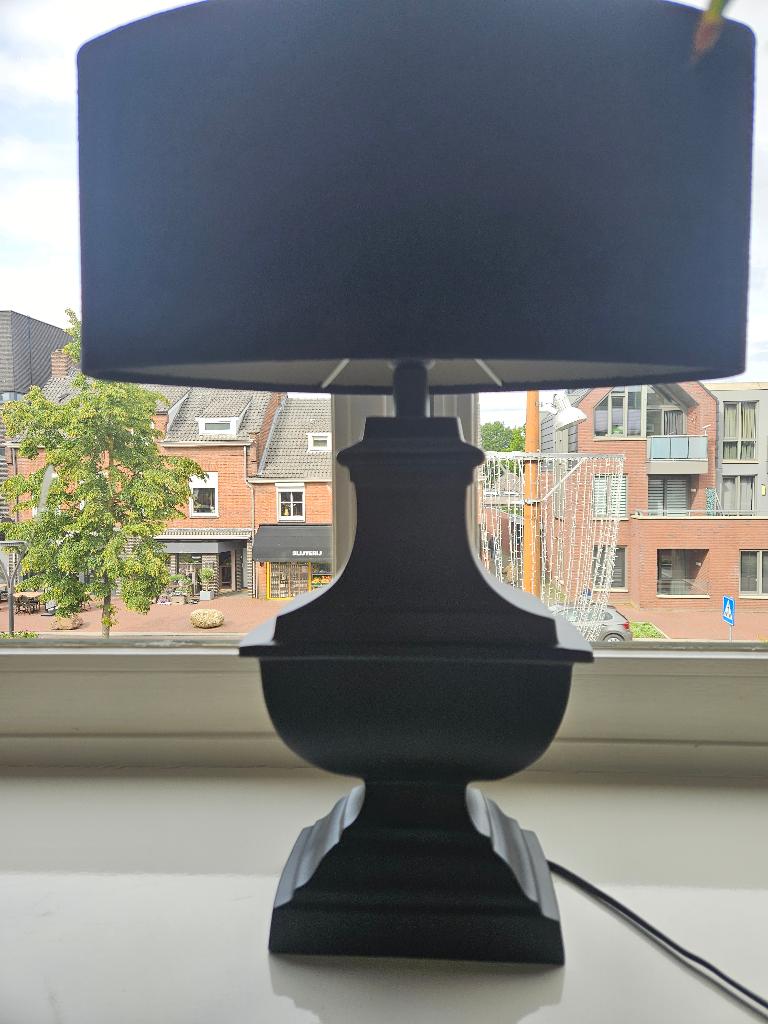 2x tafel lampen, Huis en Inrichting, Lampen | Tafellampen, Ophalen, Gebruikt, Metaal, 50 tot 75 cm
