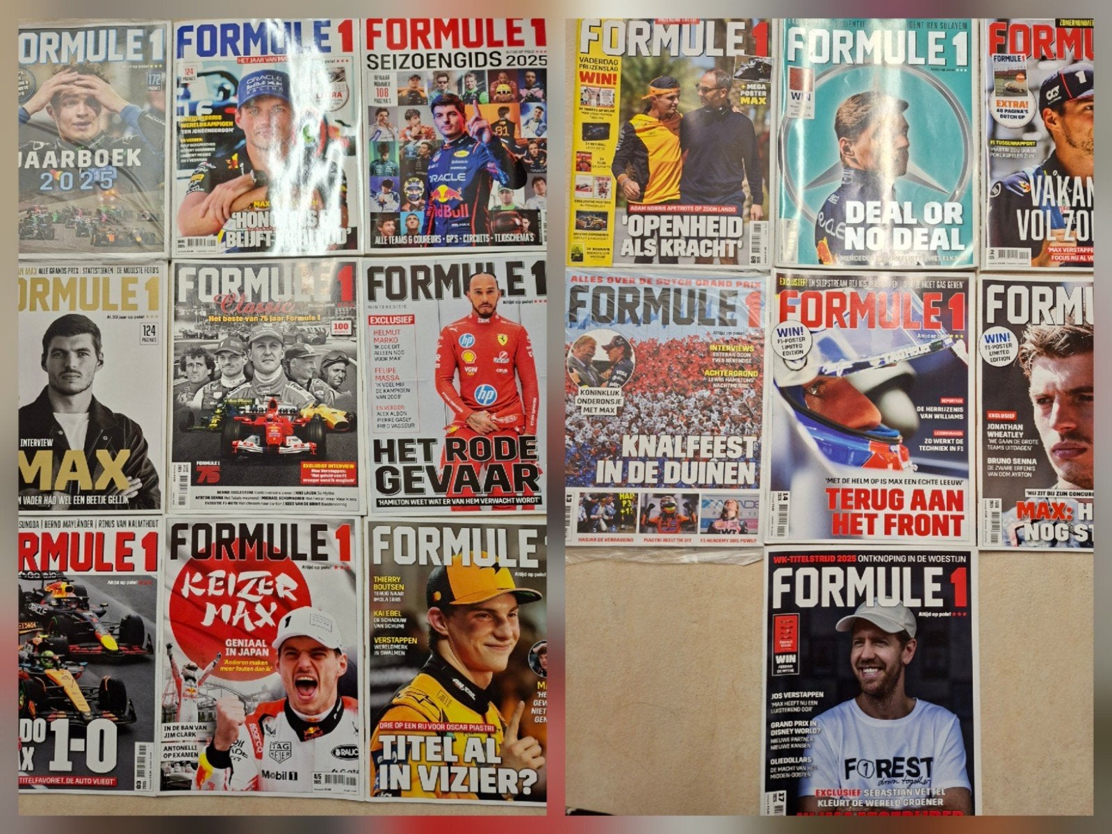formule 1 tijdschrift 2025 16 edities jaarboek Seizoensgids, Verzenden, Nieuw, Sport en Vrije tijd