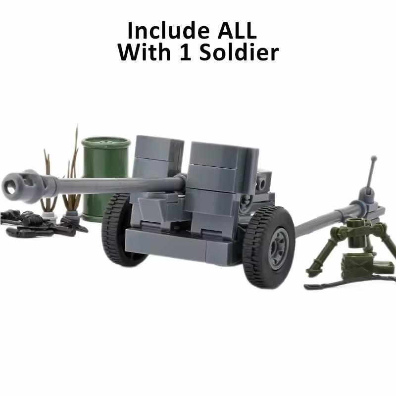 WW2 Geweer Geschut Kanon Lego Compatibel Nieuw, Ophalen of Verzenden, Nieuw, Overige merken