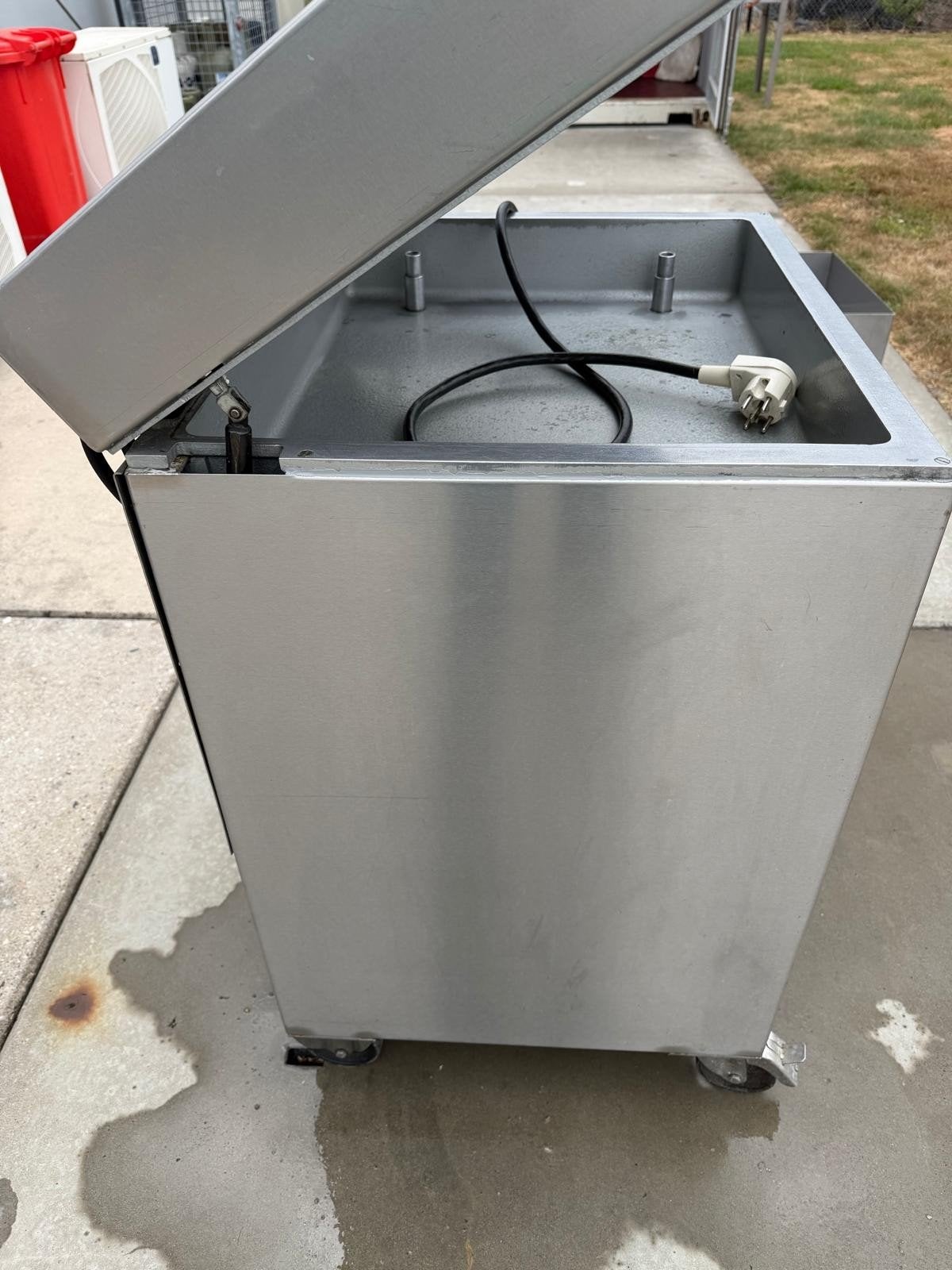 Vacuummachine, Ophalen