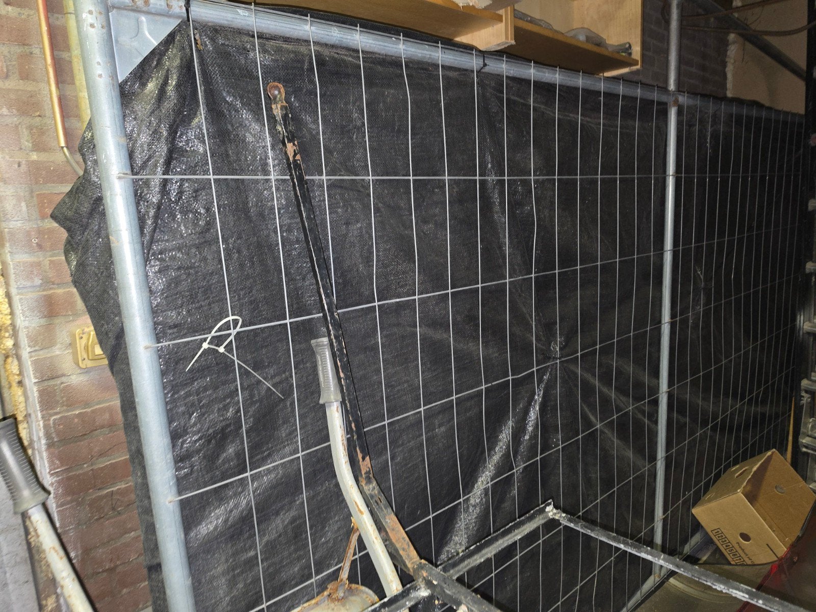 Bouwhekken set met voeten en schoren, Doe-het-zelf en Verbouw, Ophalen, Gebruikt, Overige typen, Minder dan 2 meter