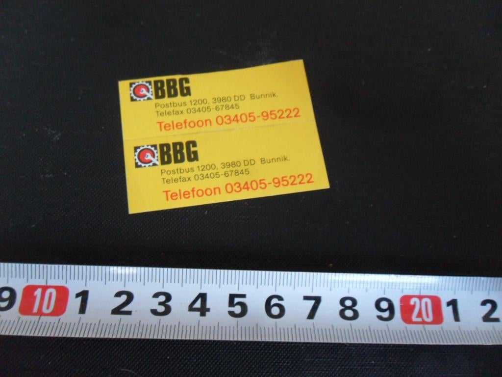 stickers BBG Bunnik 03405-95222, Ophalen, Zo goed als nieuw