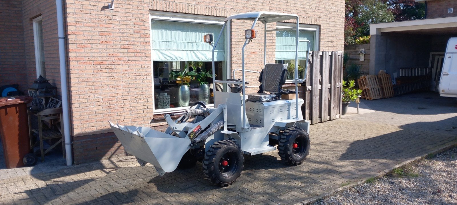 Elektrische mini shovel, Ophalen