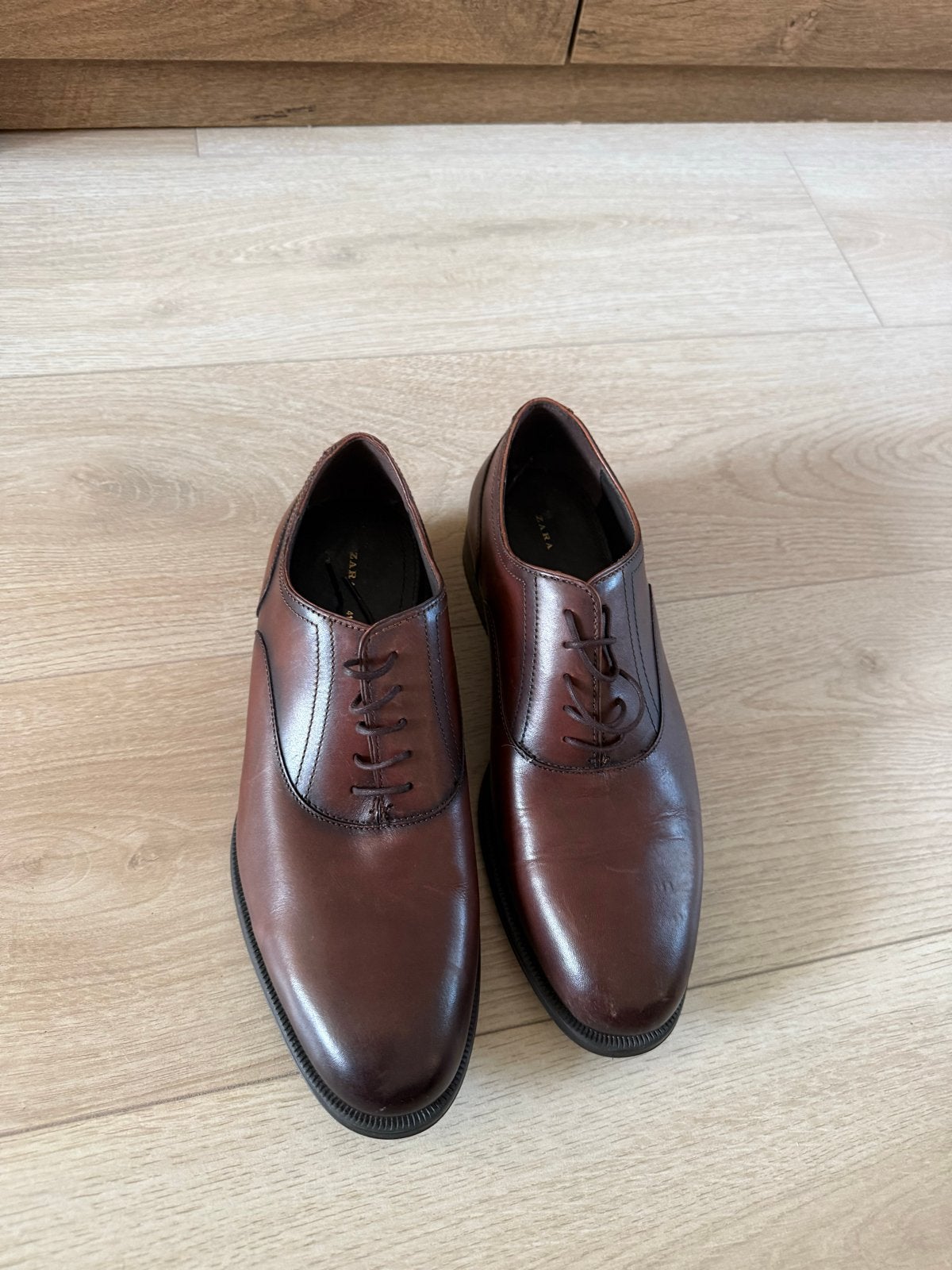 Zara Nette Schoenen Maat 41 - Bruin, Ophalen, Gedragen, Bruin, Veterschoenen