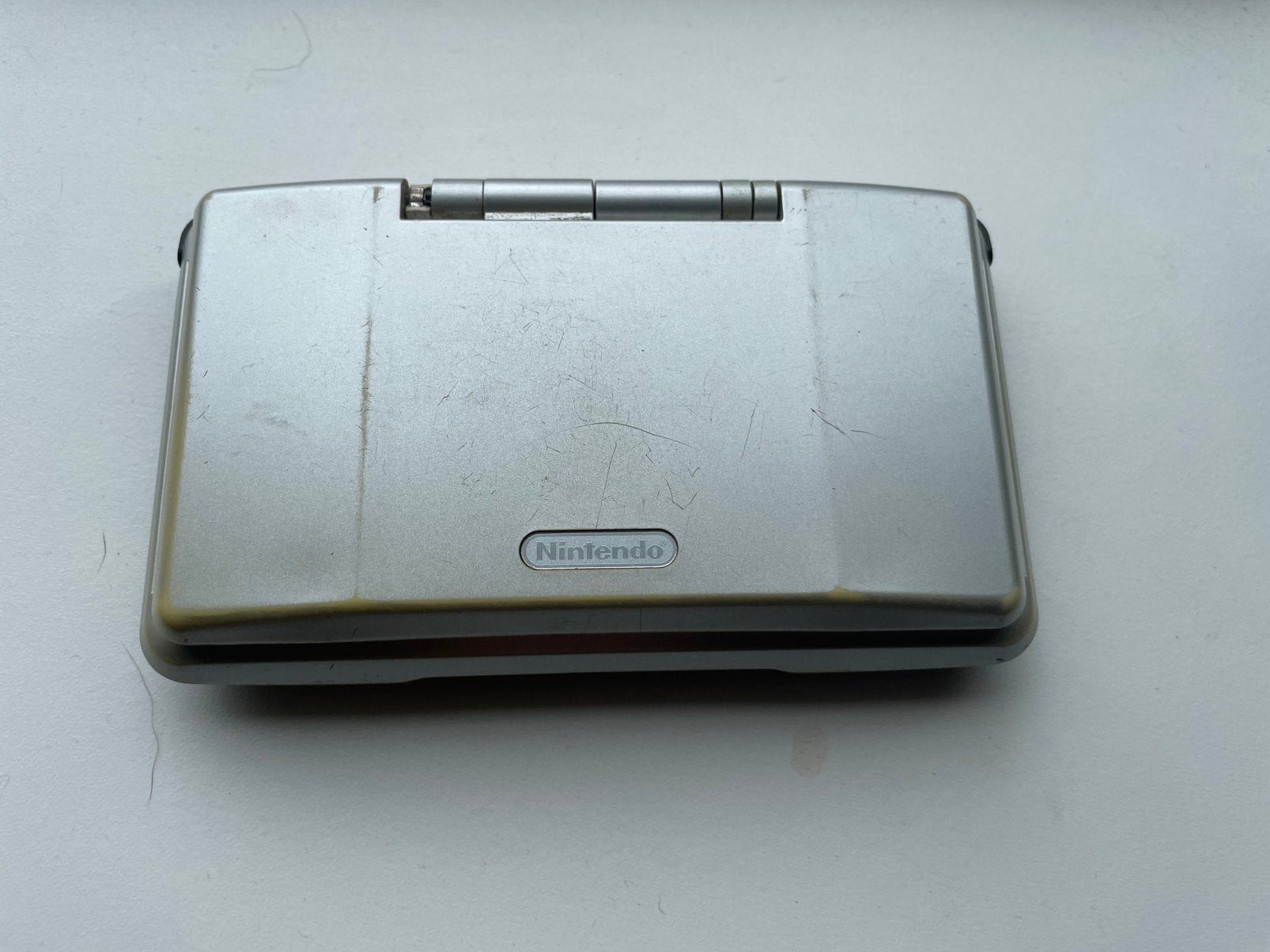 Nintendo ds phat - zilver, Met games, Ophalen of Verzenden, Zo goed als nieuw, Zilver