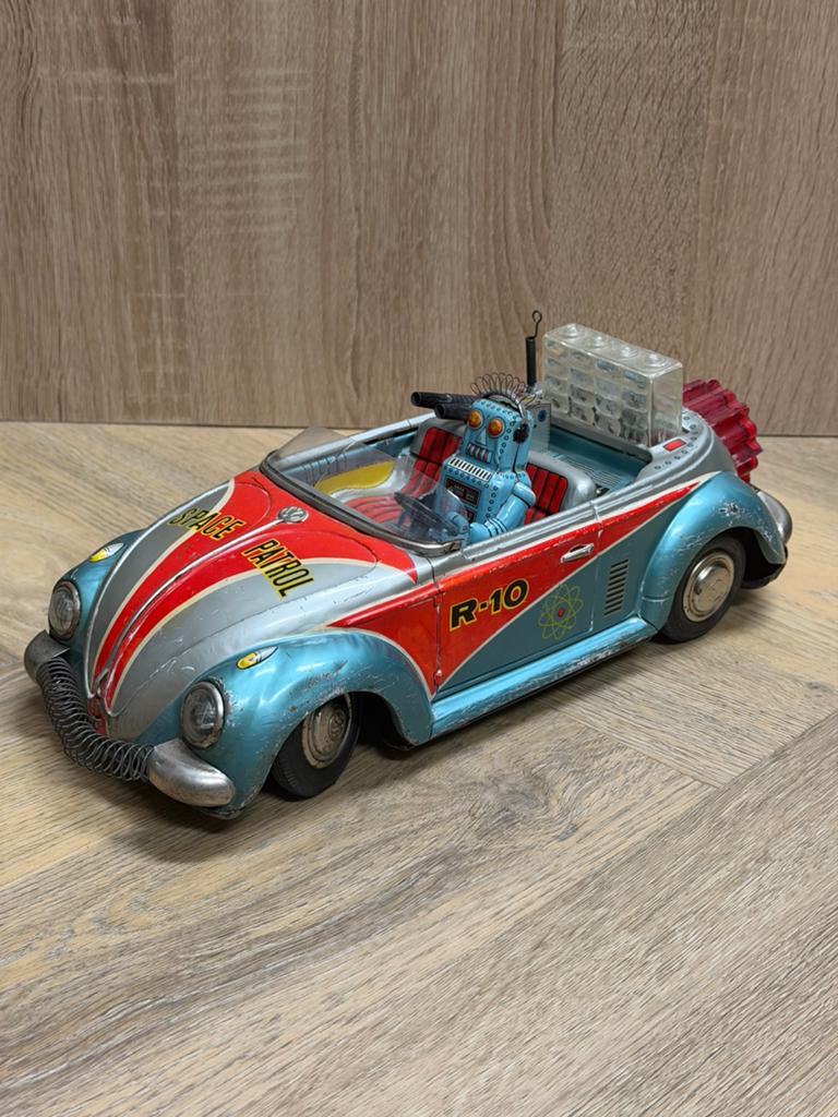 Zeer zeldzame Nomura R-10 Space Patrol VW Custom uit Japan, Antiek en Kunst, Antiek | Speelgoed, Ophalen of Verzenden