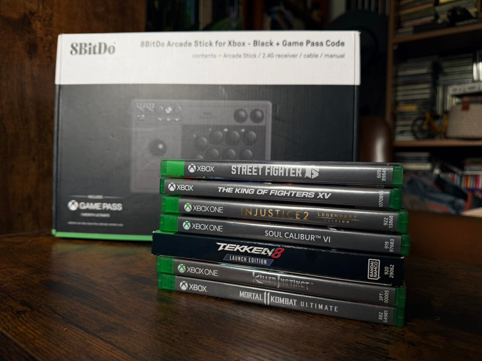 8BitDo Arcade Stick Xbox + 7 vechtspellen, Ophalen of Verzenden, Zo goed als nieuw, Controller, Xbox Series X