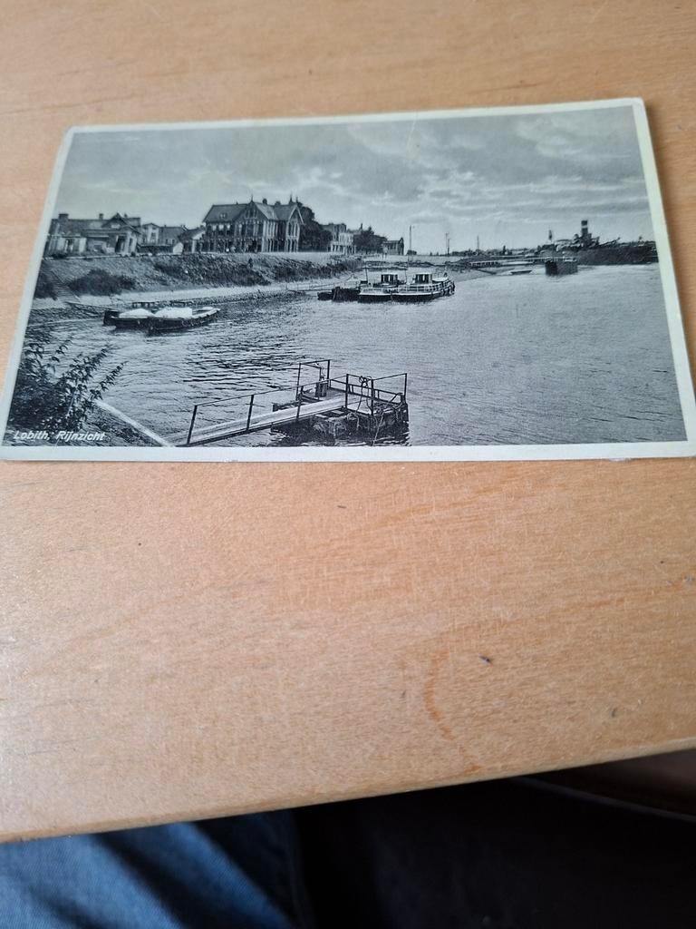 Lobith Rijnzicht  binnenvaart, Verzamelen, Ansichtkaarten | Nederland, Ophalen of Verzenden, 1920 tot 1940, Gelopen, Gelderland