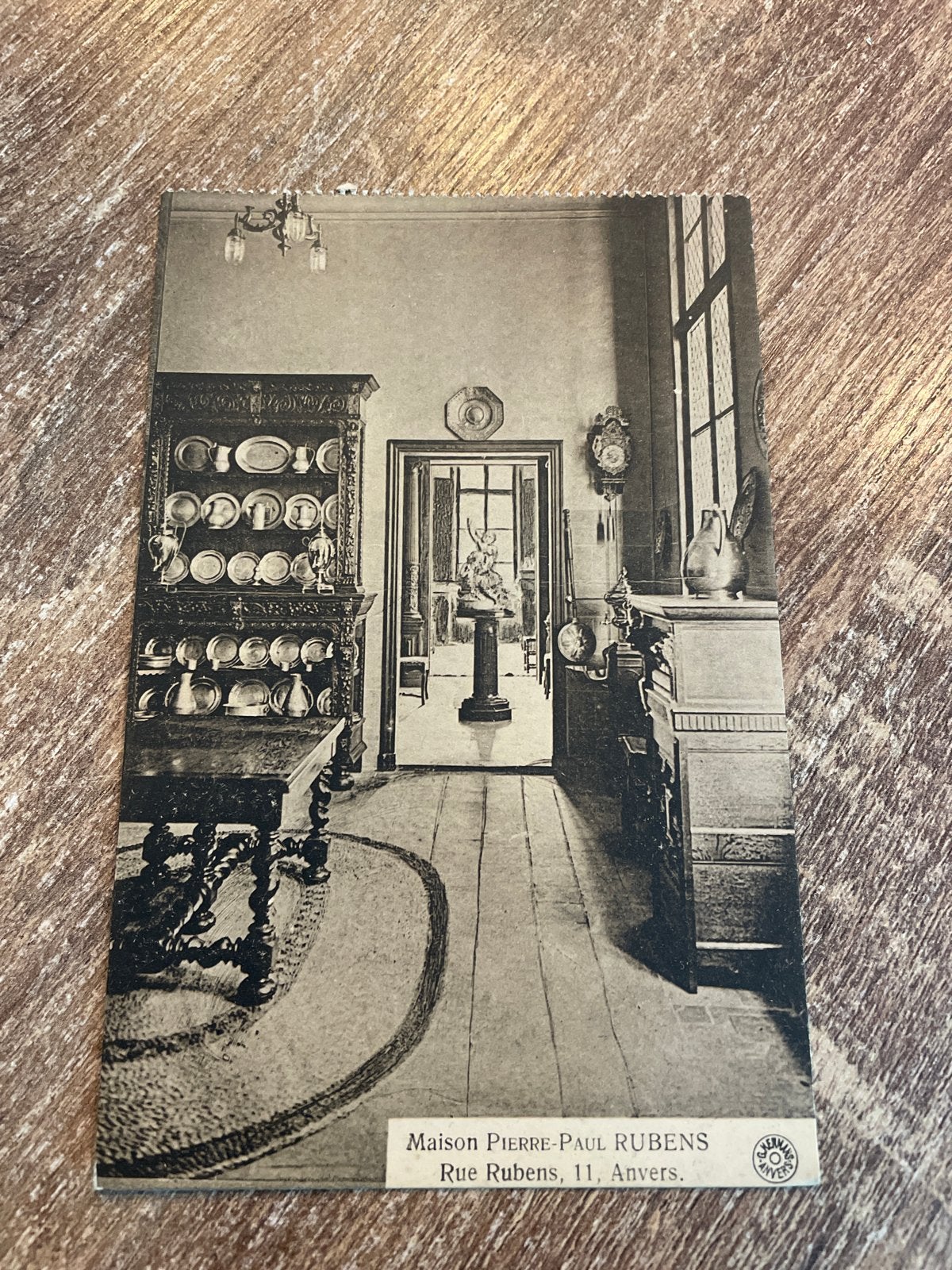 Oude Postkaart Rubenshuis Antwerpen - Interieur, Ophalen of Verzenden, Gelopen, Antwerpen