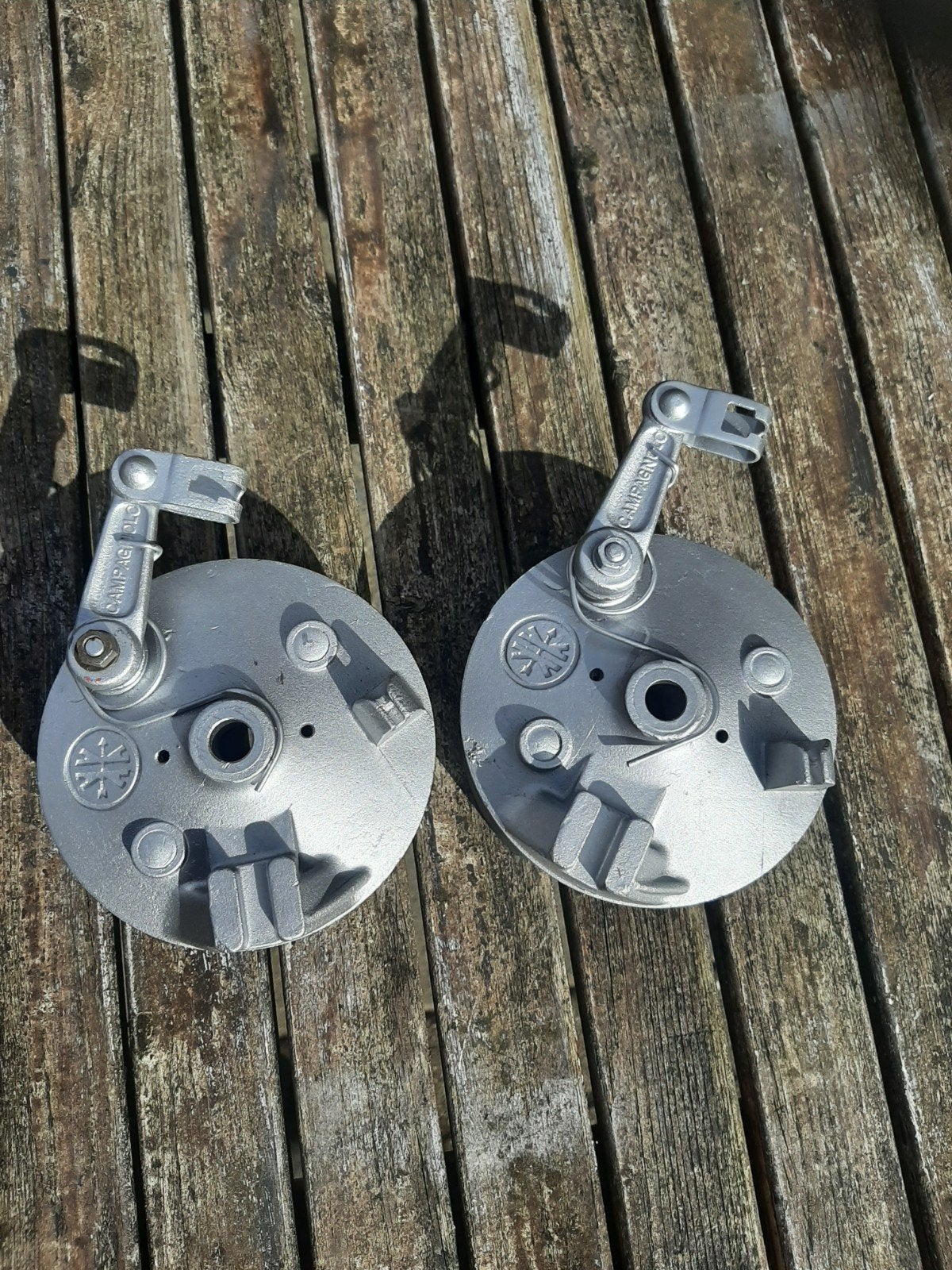 Set in nieuwstaat 115mm complete campagnola remdeksels, Ophalen of Verzenden, Zo goed als nieuw