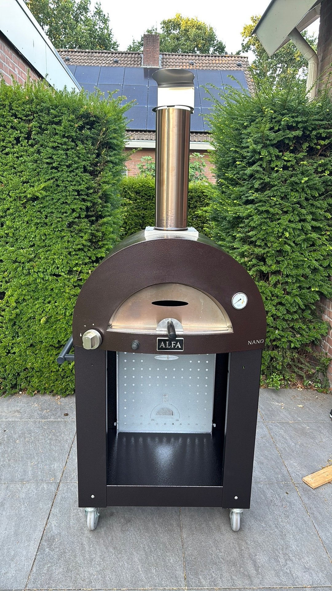 Alfa forni nano hybride gas/hout pizzaoven, Tuin en Terras, Pizzaovens, Ophalen, Zo goed als nieuw