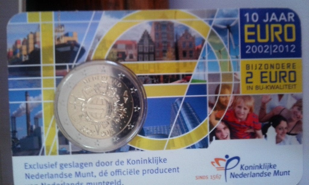 prachtige car 10 jaar euro, Ophalen of Verzenden, Koningin Beatrix, Euro's, Losse munt
