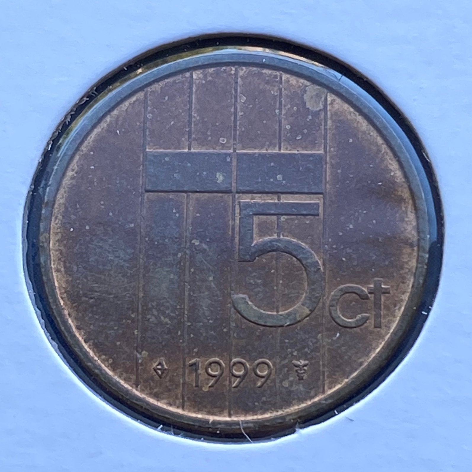 5 Cent / Stuiver uit 1999 van Koningin Beatrix, Verzenden, Koningin Beatrix, 5 cent, Losse munt