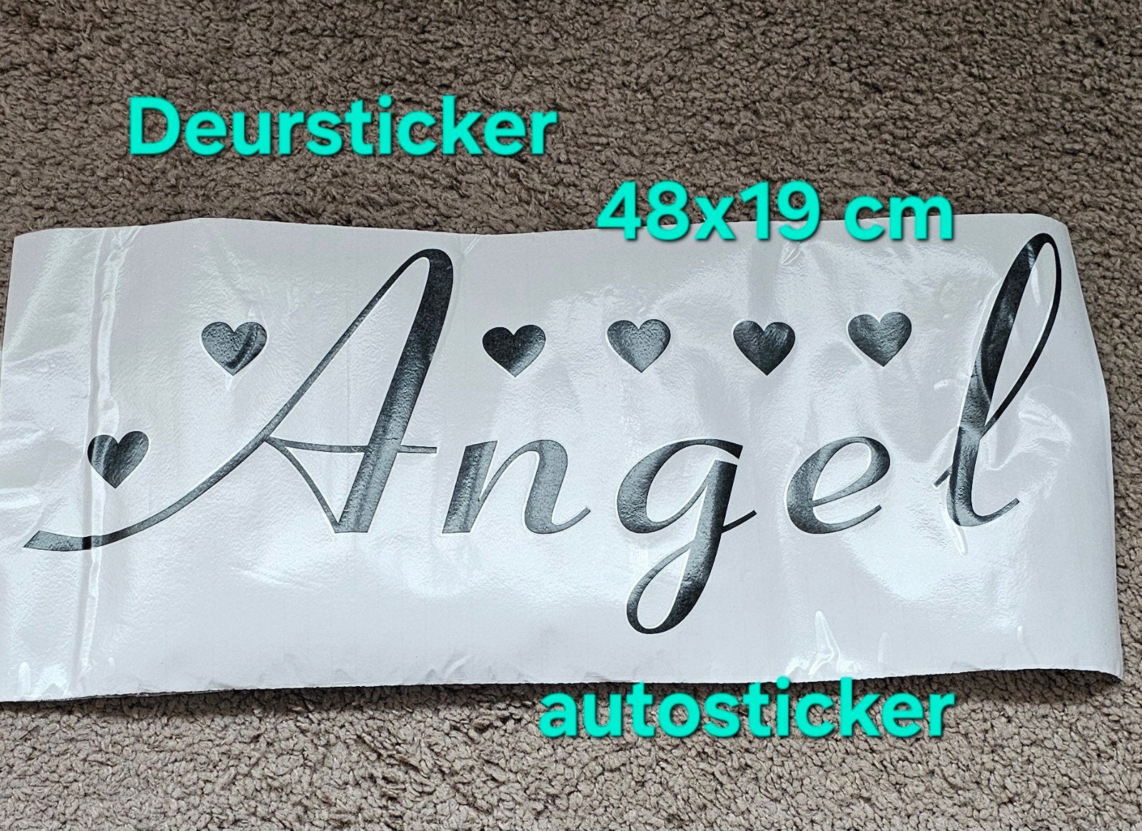 sticker, muursticker deursticker, naam stickers,, Ophalen of Verzenden, Nieuw, Sticker