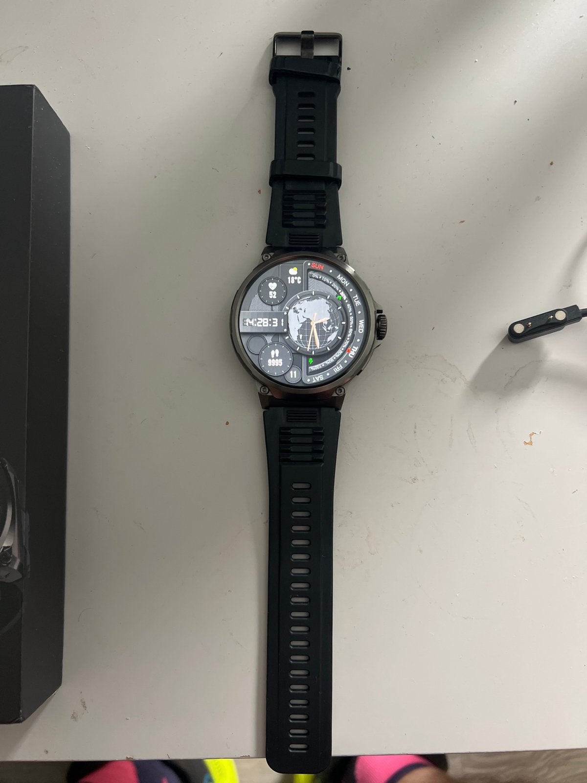 Stahlgear Zeus Smartwatch - Nieuw in doos, Hartslag, Zwart, Nieuw, Ophalen of Verzenden