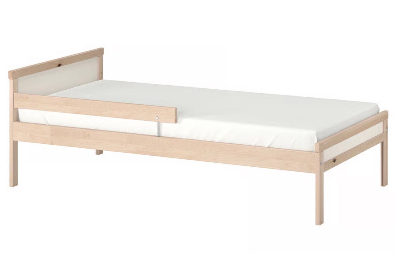Kinderbed IKEA hout gratis op te halen, Ophalen, 70 tot 85 cm, 140 tot 160 cm, Zo goed als nieuw