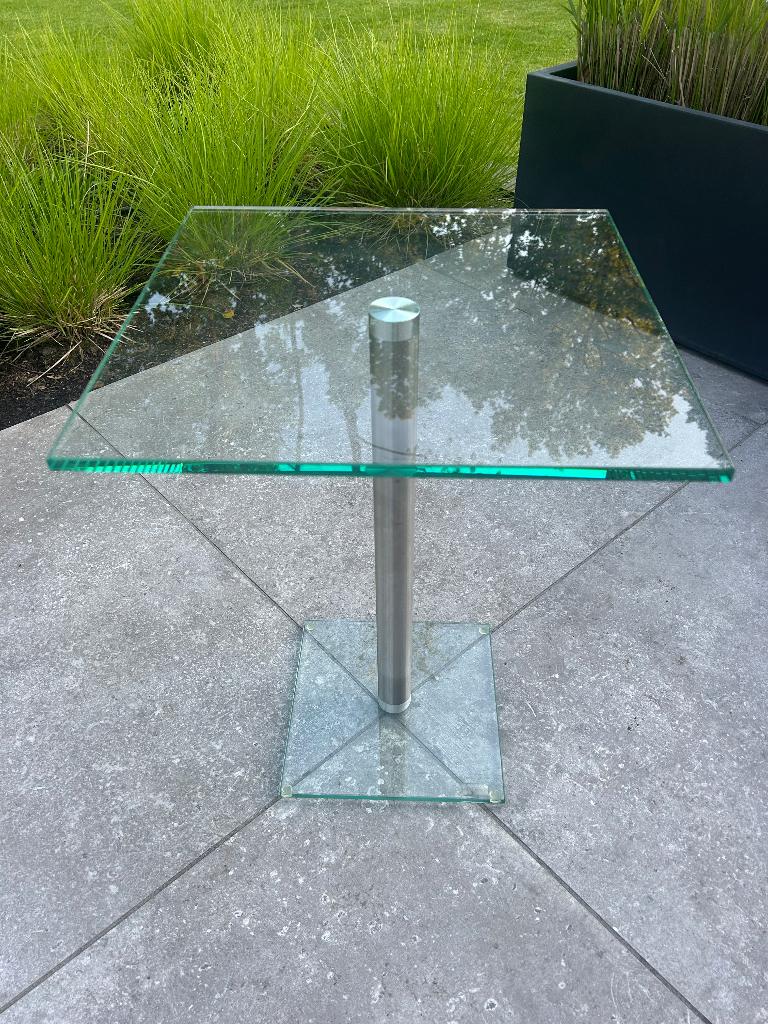 Bijzettafel, Huis en Inrichting, Tafels | Bijzettafels, Ophalen, Minder dan 45 cm, Minder dan 55 cm, Vierkant
