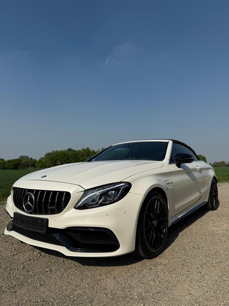 Mercedes C63s AMG Export., Automaat, Achterwielaandrijving, Cabriolet, Wit