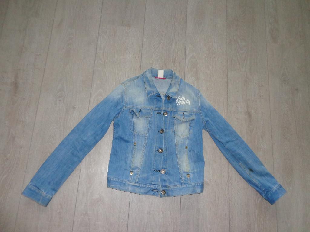 Leuk meisjesspijkerjas van nolita, maat s/152, Ophalen of Verzenden, Gebruikt, Meisje, Jas