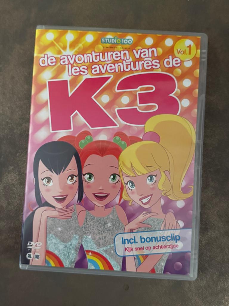 K3 - De Avonturen van K3 Vol. 1 DVD (Studio 100), Cd's en Dvd's, Avontuur, Gebruikt, Alle leeftijden, Ophalen of Verzenden