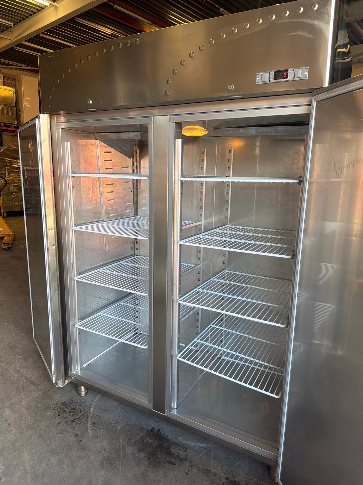 Professionele RVS Koelkast met Vriezer - Alpfrigo & Liebherr, Ophalen, Gebruikt, 200 liter of meer, 60 cm of meer