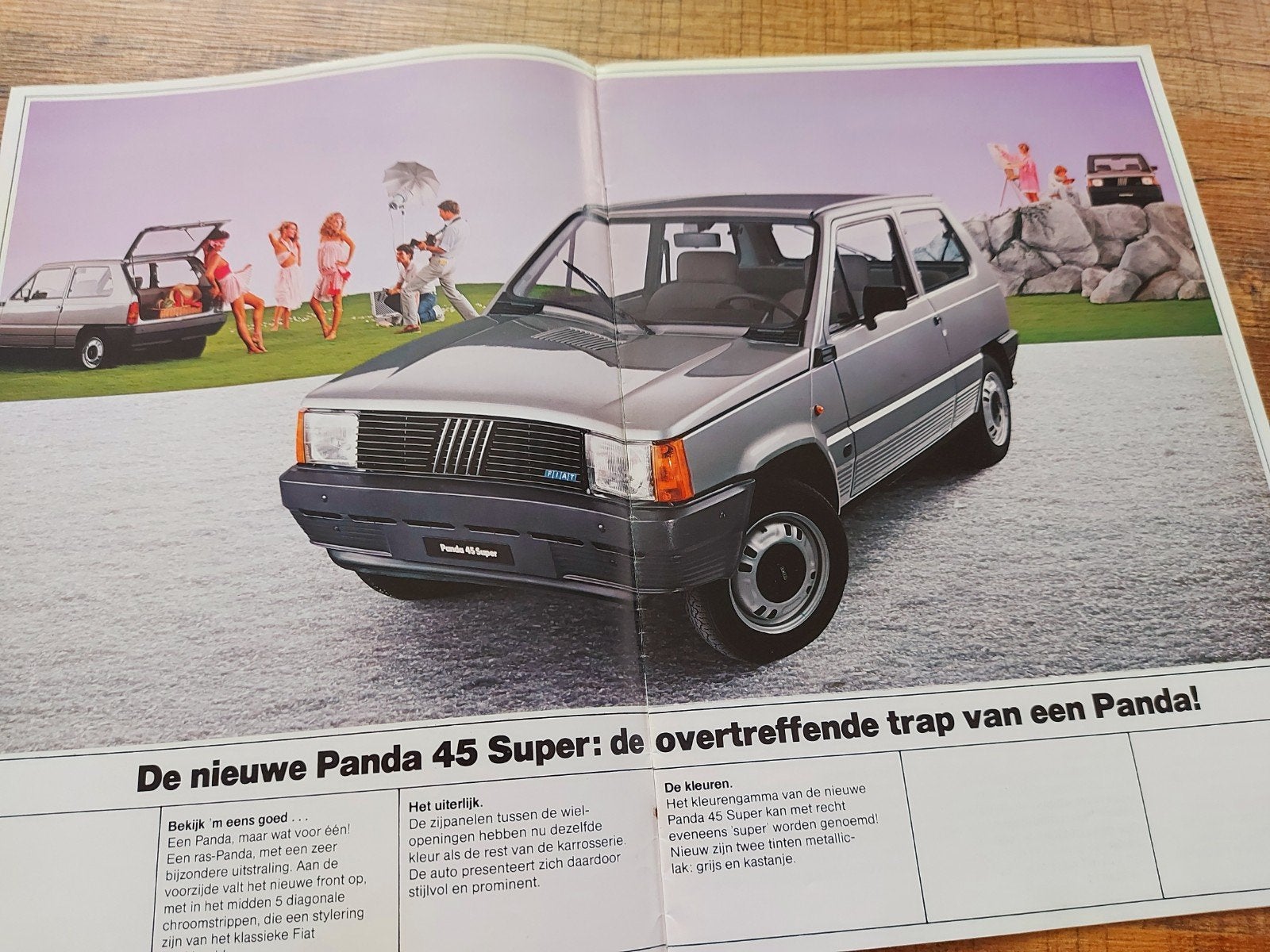 1983 Fiat Panda folder NL, Ophalen of Verzenden, Zo goed als nieuw, Overige merken