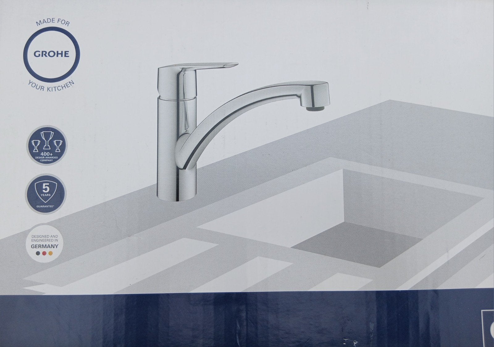 Nieuw, Grohe keuken kraan Start, Ophalen, Nieuw, Zilver, Grohe