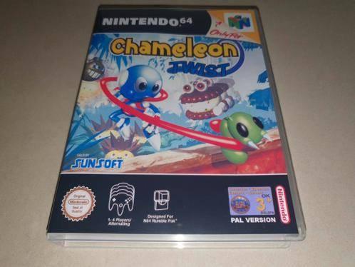 Chameleon Twist N64 Game Case, Spelcomputers en Games, Games | Nintendo 64, Avontuur en Actie, Verzenden, 1 speler, Zo goed als nieuw