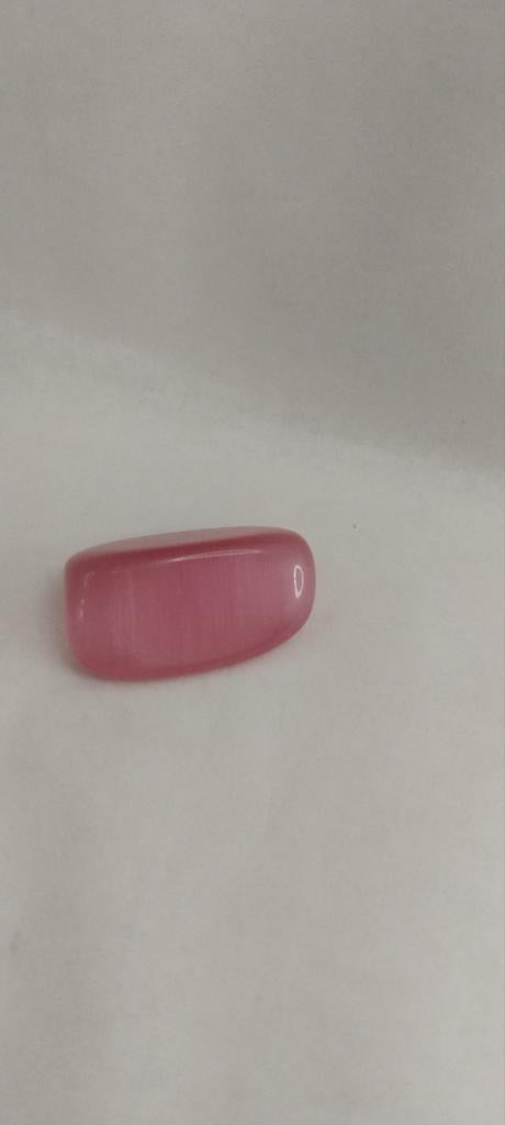 2. 1 stuk Chinese Kattenoog roze Edelsteen, Ophalen of Verzenden, Nieuw