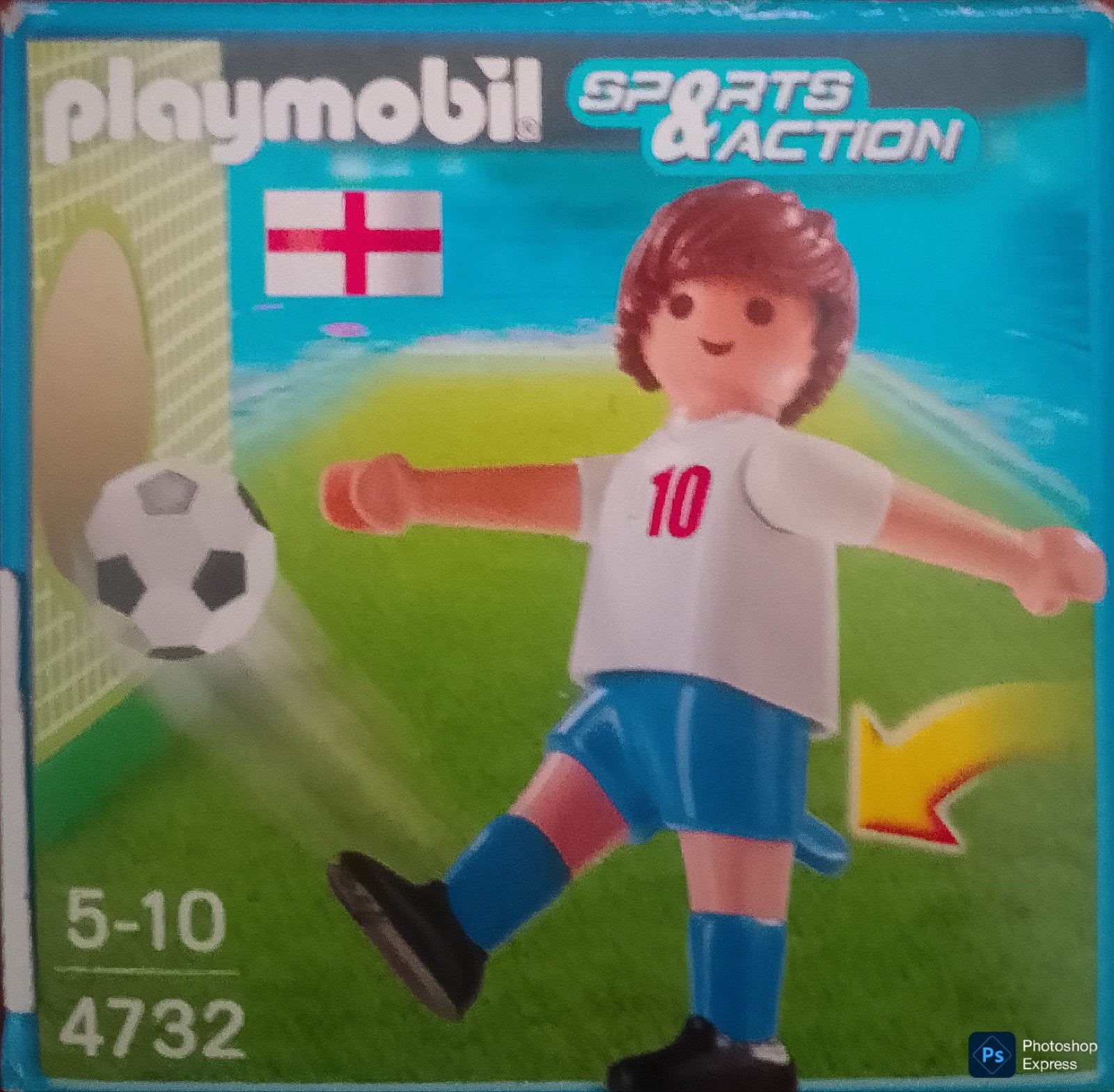 Sports & Action Voetbalspeler Engeland 4732, Ophalen of Verzenden, Gebruikt